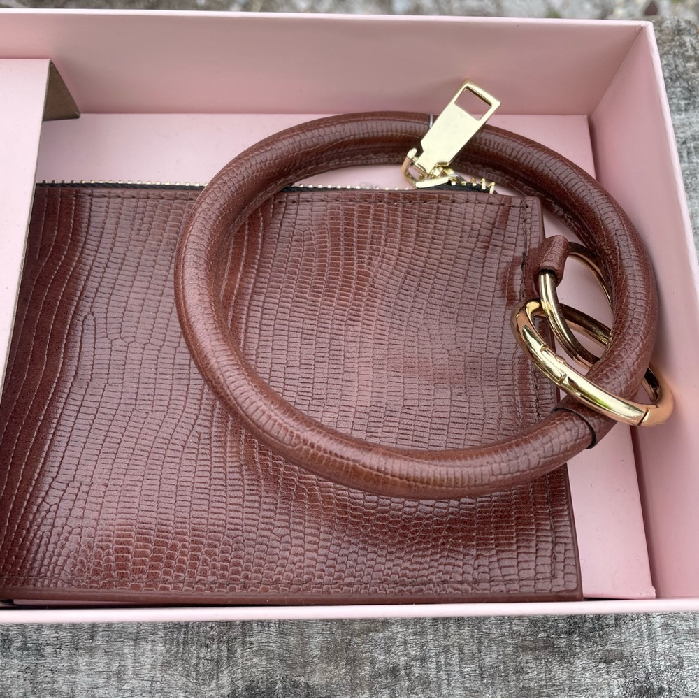 NWT Brown and gold watch and wrist essentials bracelet wristlet - Picture 4 of 7